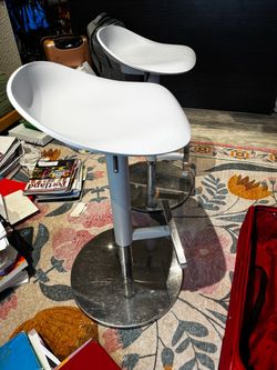 2 Gray Bar Stools (Janinge from IKEA)