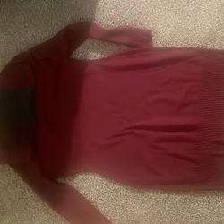 Sweater Dress With Scarf