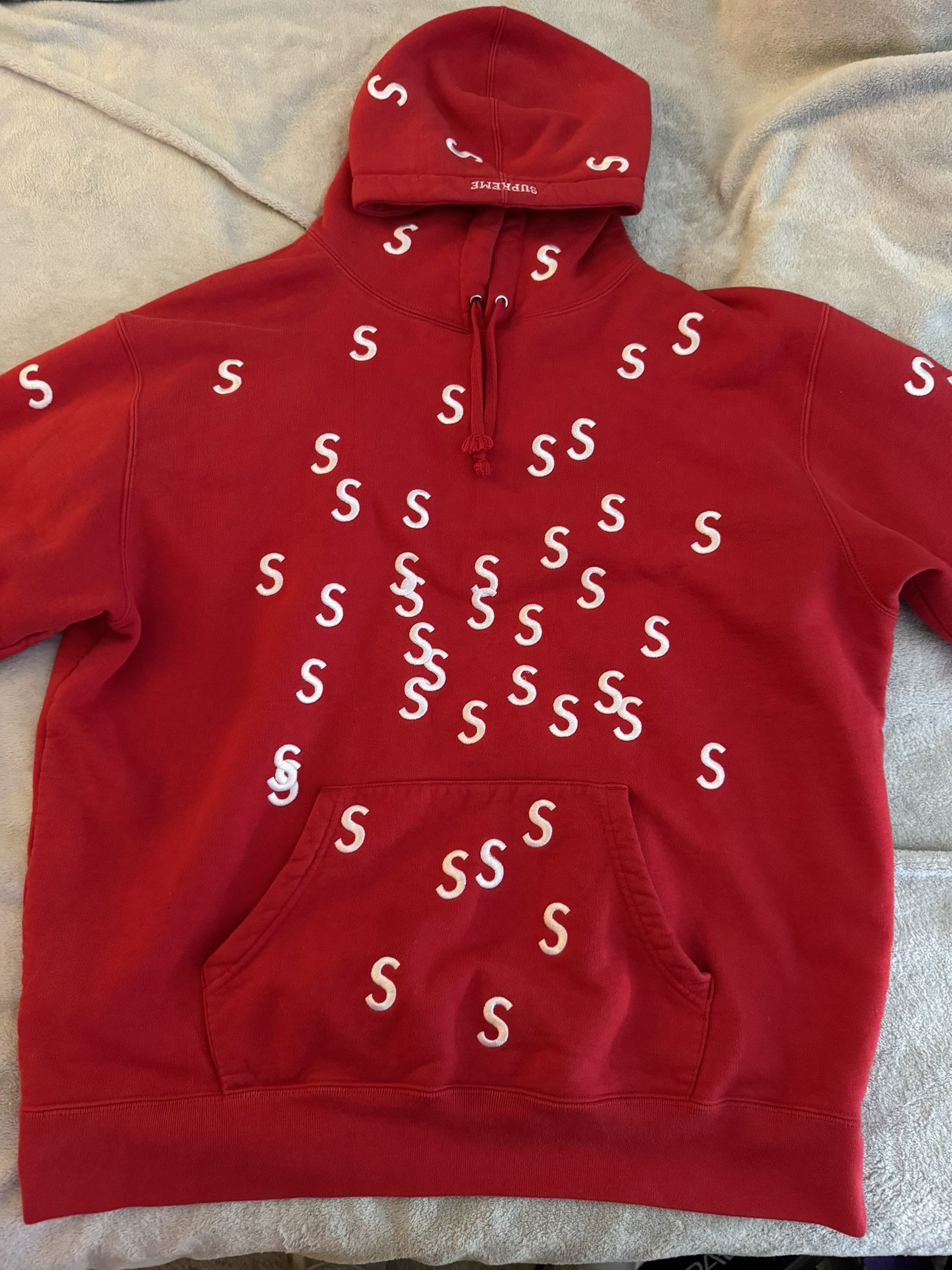 supreme Embroidered S hooded sweatshirt