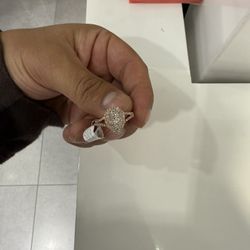 14K Rose Gold Pear Shape Engagement Ring