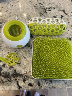 Boon Feeding Bundle-grass, Dishwasher Basket and Bottle Warmer