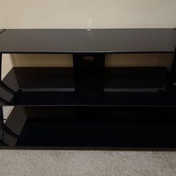 Black Glass TV stand