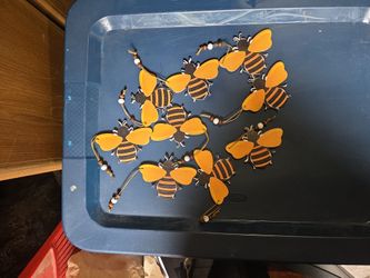 Wood Bee Ornaments