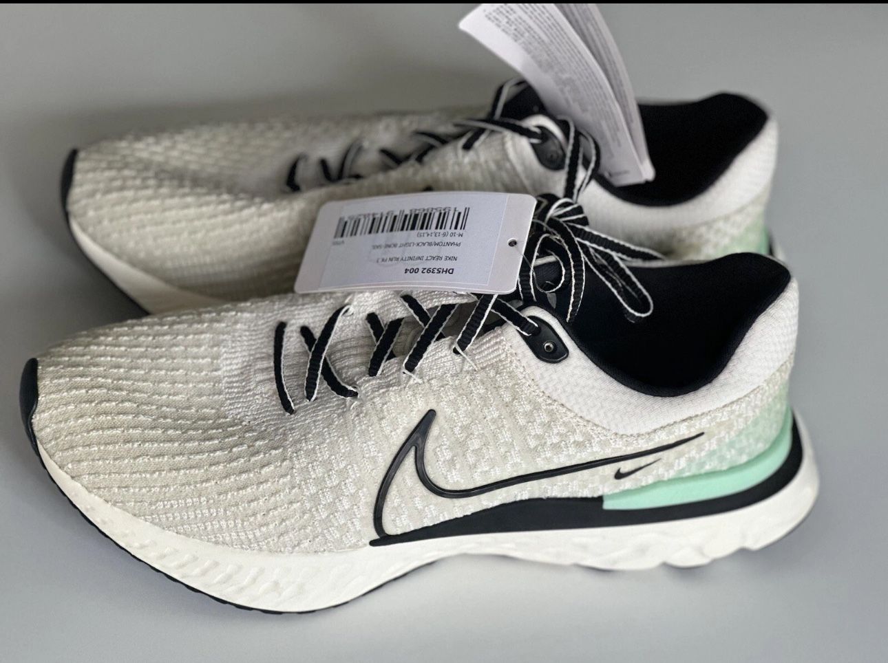 Nike React Infinity Run FK 3 Phantom/Blk Men’s Running Size 10 New No Box