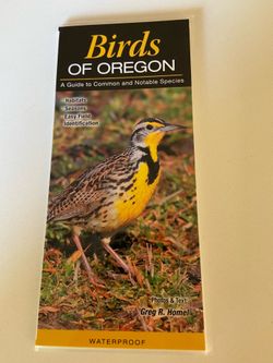 Birds of Oregon- Guide to species- fold-out waterproof