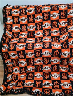 Twin size san Francisco Giants Fleece Tie Blanket