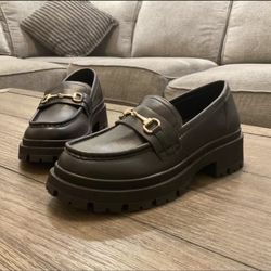 Black Leather Loafers *Womens*