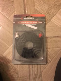 Radio shack 12 ft (3.65M) stereo audio cable