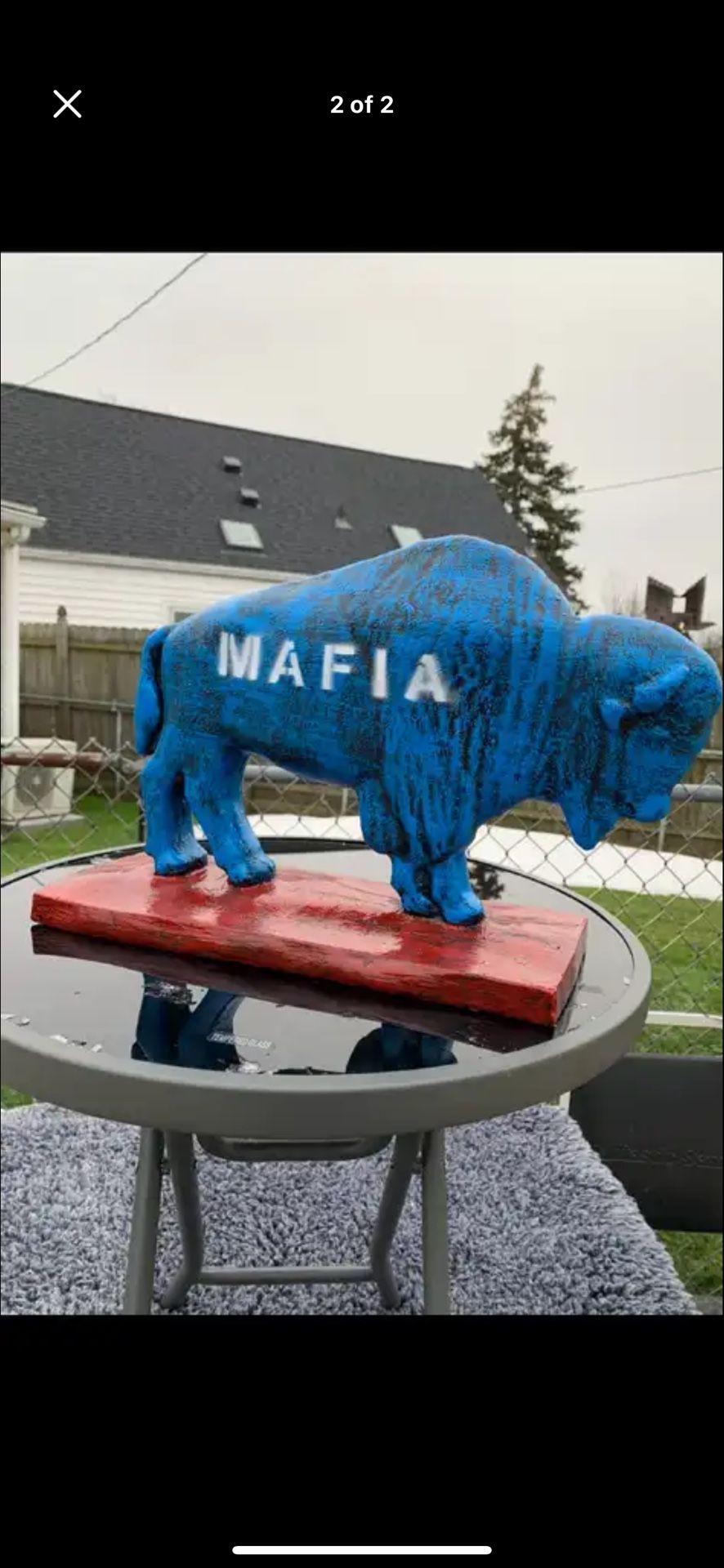 Bill’s Mafia Buffalo Statue