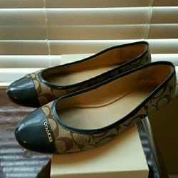 Coach ladies flats size 10