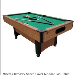 *NEW* Mizerak Pool Table 6.5 Ft
