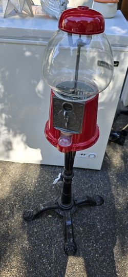 Tall Metal Gum Ball Machine