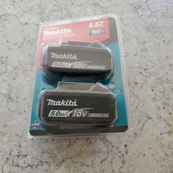 Makita 18v 2 Battery Pack Brand New 5ah 