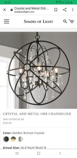 Orb chandelier