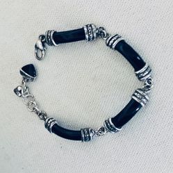 Brighton Black & Silver Link Bracelet