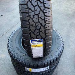 235/75r15 Goodyear Wrangler trailrunner AT set of new tires set de llantas  nuevas for Sale in Anaheim, CA - OfferUp