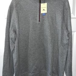 Tommy Bahama Flipshore Half-Zip Reversible Sweatshirt Mens Medium NWT