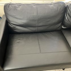 70 Inch Leather Couch Very Lightly Used