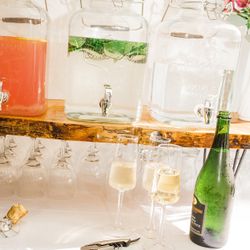 2 Gallon Glass Beverage Dispenser 