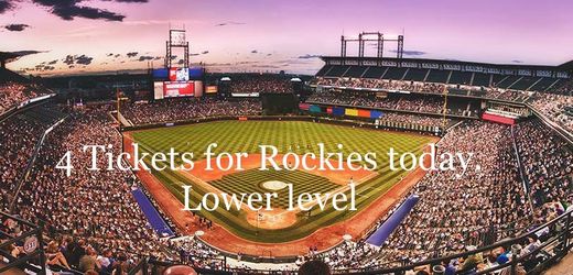 Colorado Rockies Tickets Today 1:05pm  