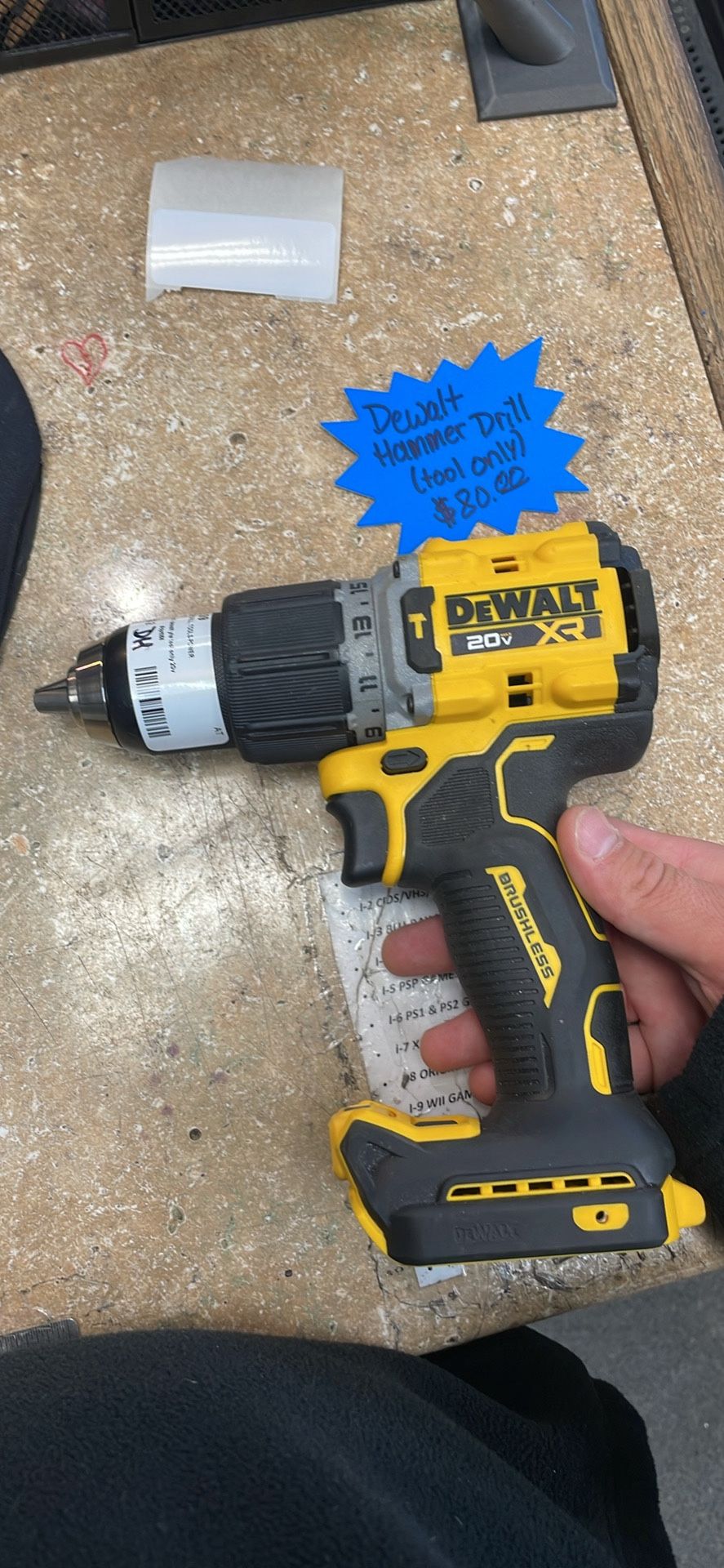 Dewalt Hammer Drill 20v Tool Only