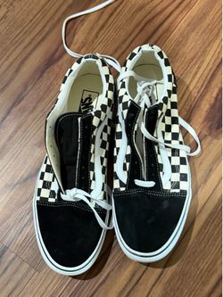 Men’s checkers vans shoes