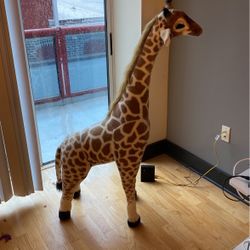 4 Foot Talk Stuffed Giraffe 