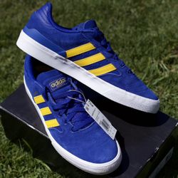 Adidas Busenitz Vulc Il Men's Collegiate Royal Bold Gold Size 11 Shoes New Box