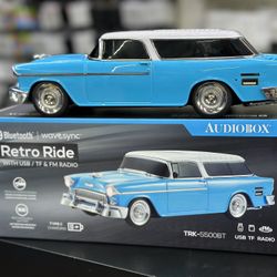 🎶RETRO STYLE 🎶 Retro Bluetooth Car Speaker With USB/TF & FM Radio