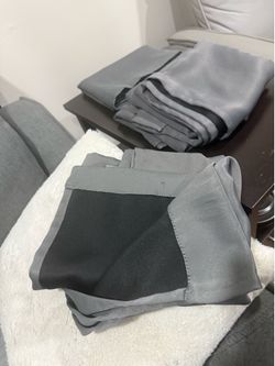 gray blackout curtain panels