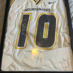 Autograph Steve Slayton Nike West Virginia Jersey