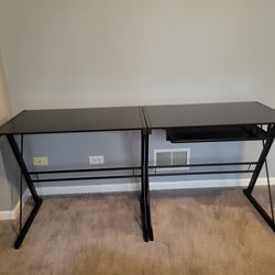 Glass desk
