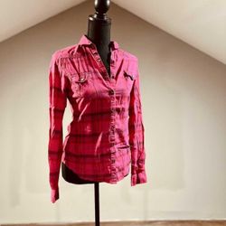 Plaid Long Sleeve - XS