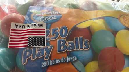 Play balls for tents and pits