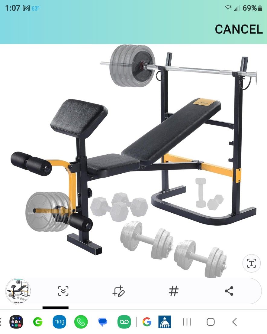 Weight Bench (NEW IN BOX)
