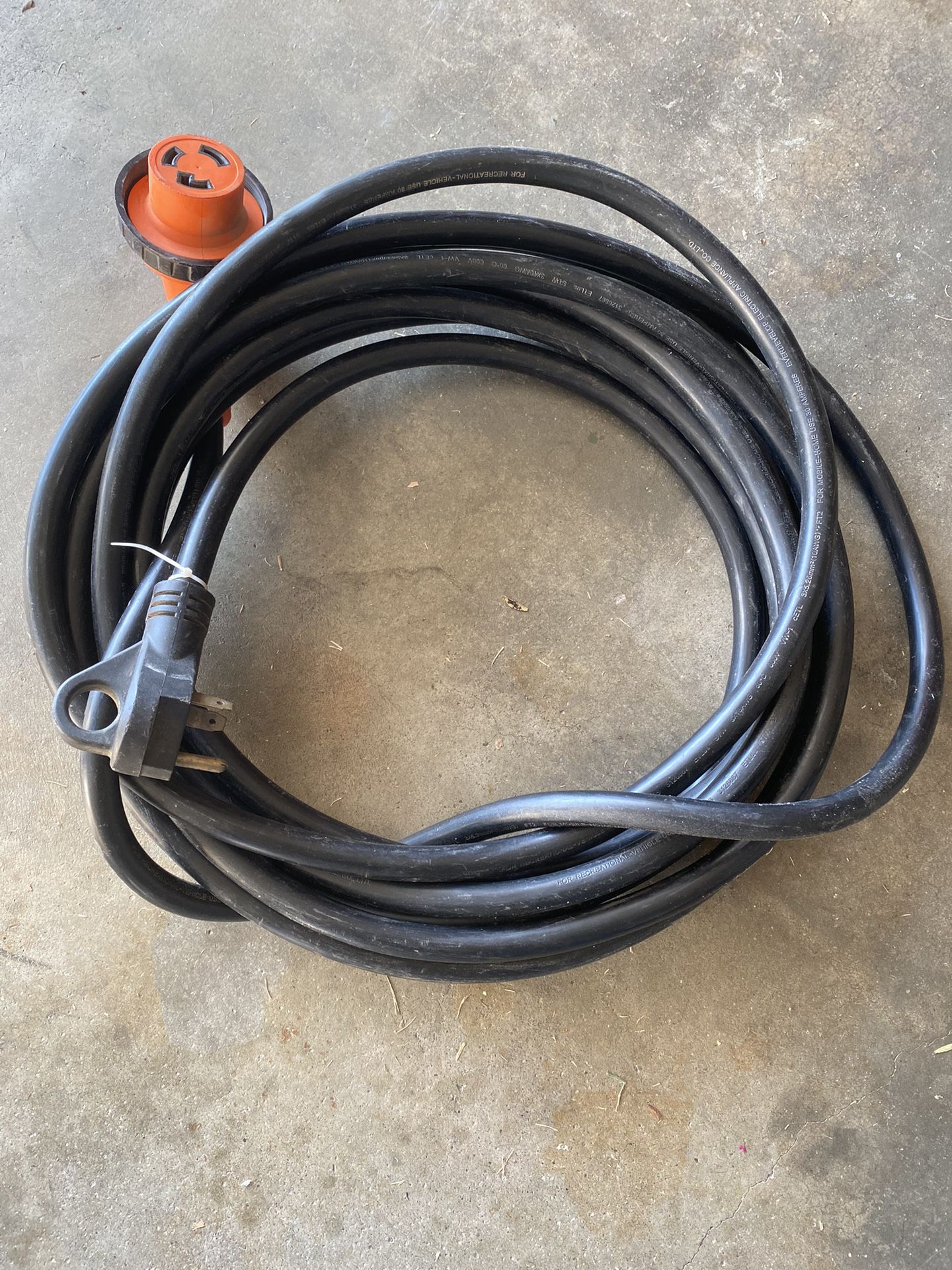 RV Electrical Cord. 
