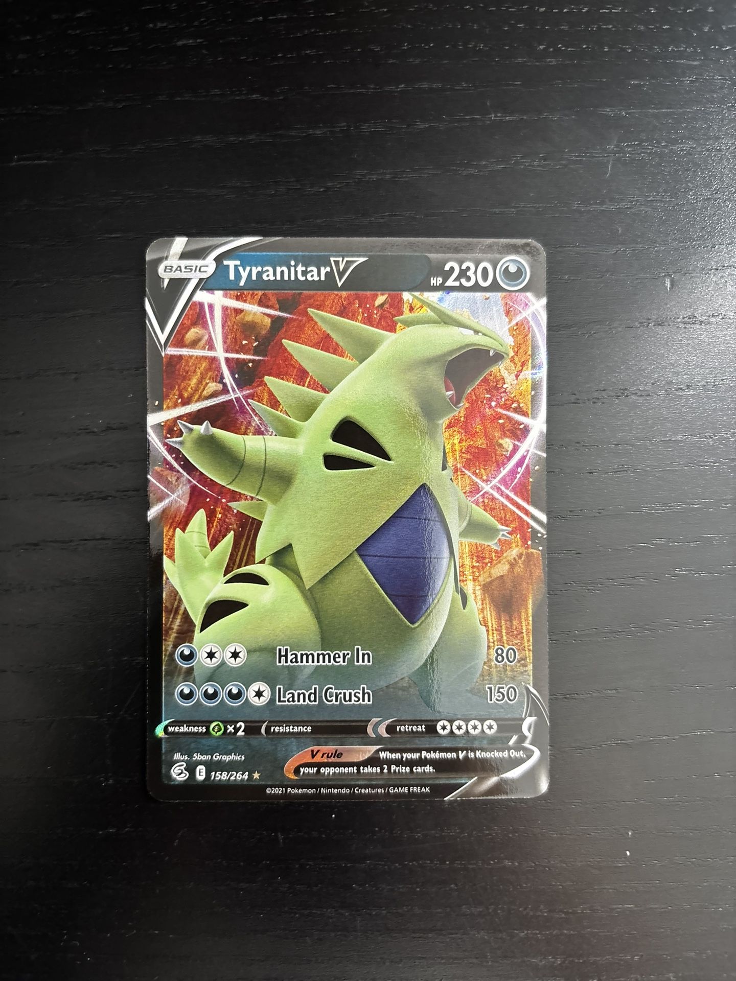 Pokemon Card Tyranitar V Full Art