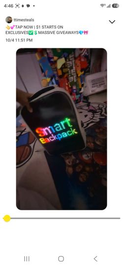 LED Backpack Customize your way! Red in color