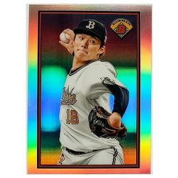 YOSHINOBU YAMAMOTO ROOKIE "1989" RETRO REFRACTOR 2023 BOWMAN CHROME NPB #89B-2