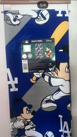 LA Dodgers Mickey Mouse beach towel