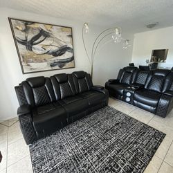 Leather Living Room 