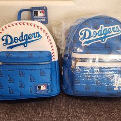 2 RETIRED Loungefly MLB Los Angeles Dodgers Mini backpacks