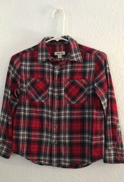Boys red flannel