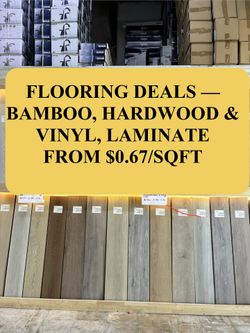 WAREHOUSE FLOORING SALE — FROM $0.67/SQFT!
