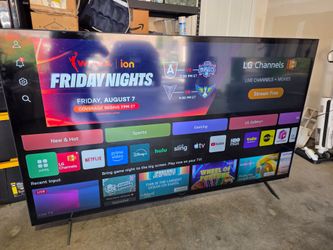 86" LG TV works great!