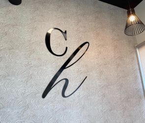 Acrylic Large Blac Letter Wall Sign
