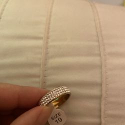 Stainless Steel Wedding Band Size 10