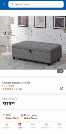 Drayper Sleeper Ottoman