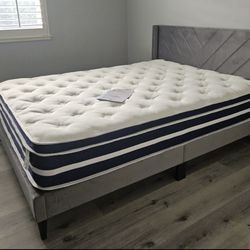 Queen Size Bed and Mattress