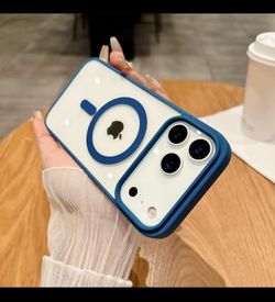Shockproof for Magsafe Magnetic Phone Case for IPhone 17 Pro Max Transparent Acrylic Cover